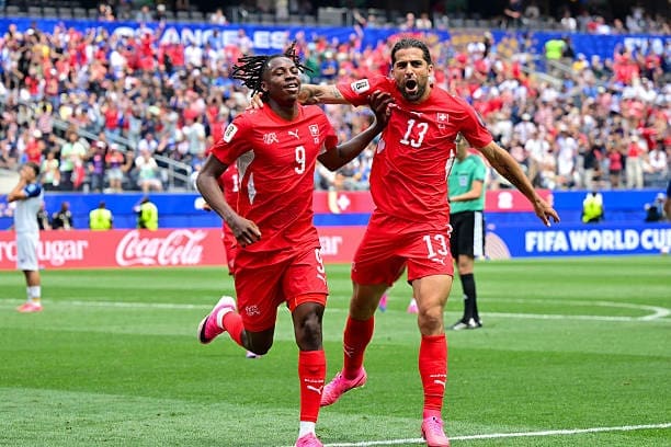 Johan Manzambi jogs to the end line