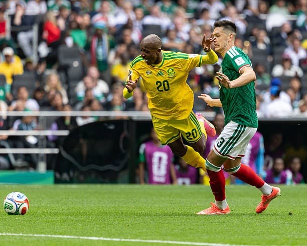 Cesar Montes fouls his man