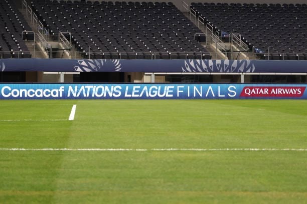 CONCACAF Nations League Ad sign for the match